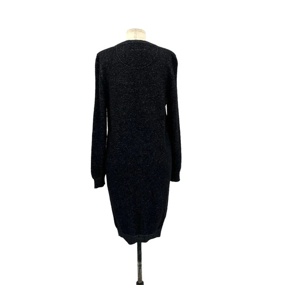 Maison Martin Margiela Charcoal Gray Drape‎ Front Wool Sweater Dress Size Medium - Picture 6 of 11